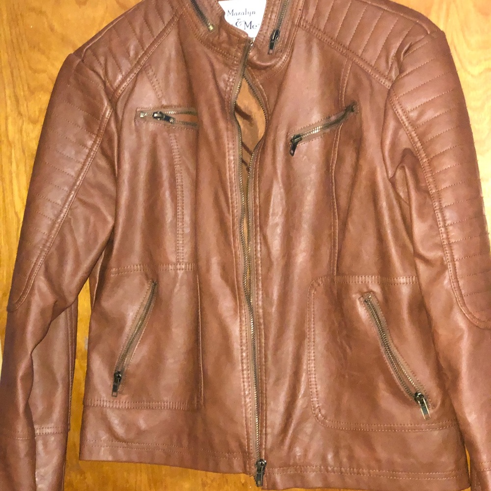 Faux leather jacket